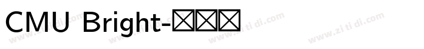 CMU Bright字体转换 CMU Bright字体转换